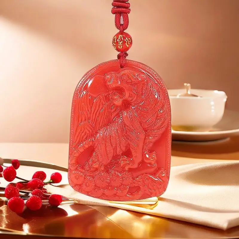 Jewelry Making With Stones - Pendentif de tigre sculpté en pierre