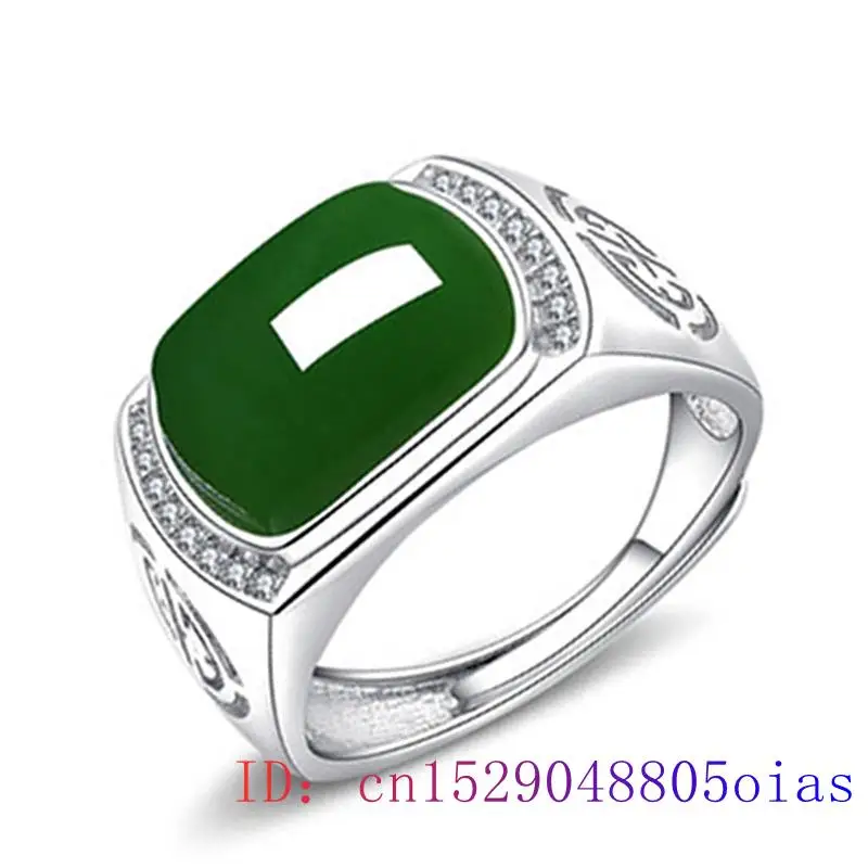 Jewelry Making With Stones - Bague en Jade vert pour hommes