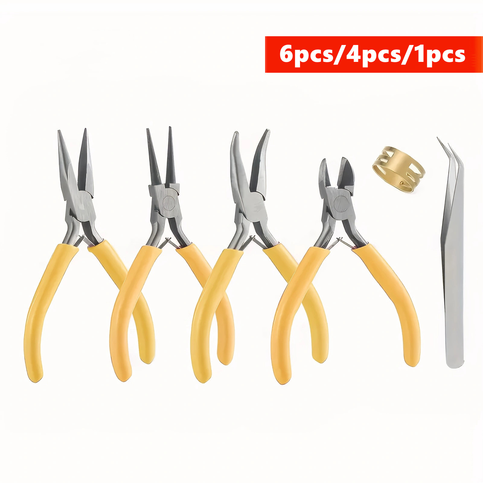 Jewelry Making Round Nose Pliers - Ensemble de pinces jaunes pour la