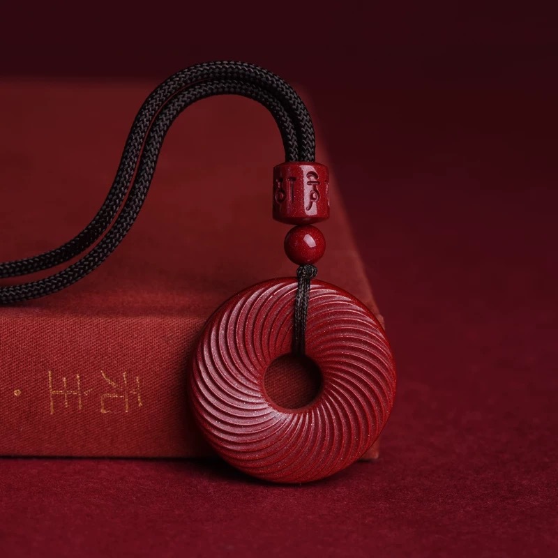 Jewelry Making With Stones - Pendentif de sécurité en cinabre rouge