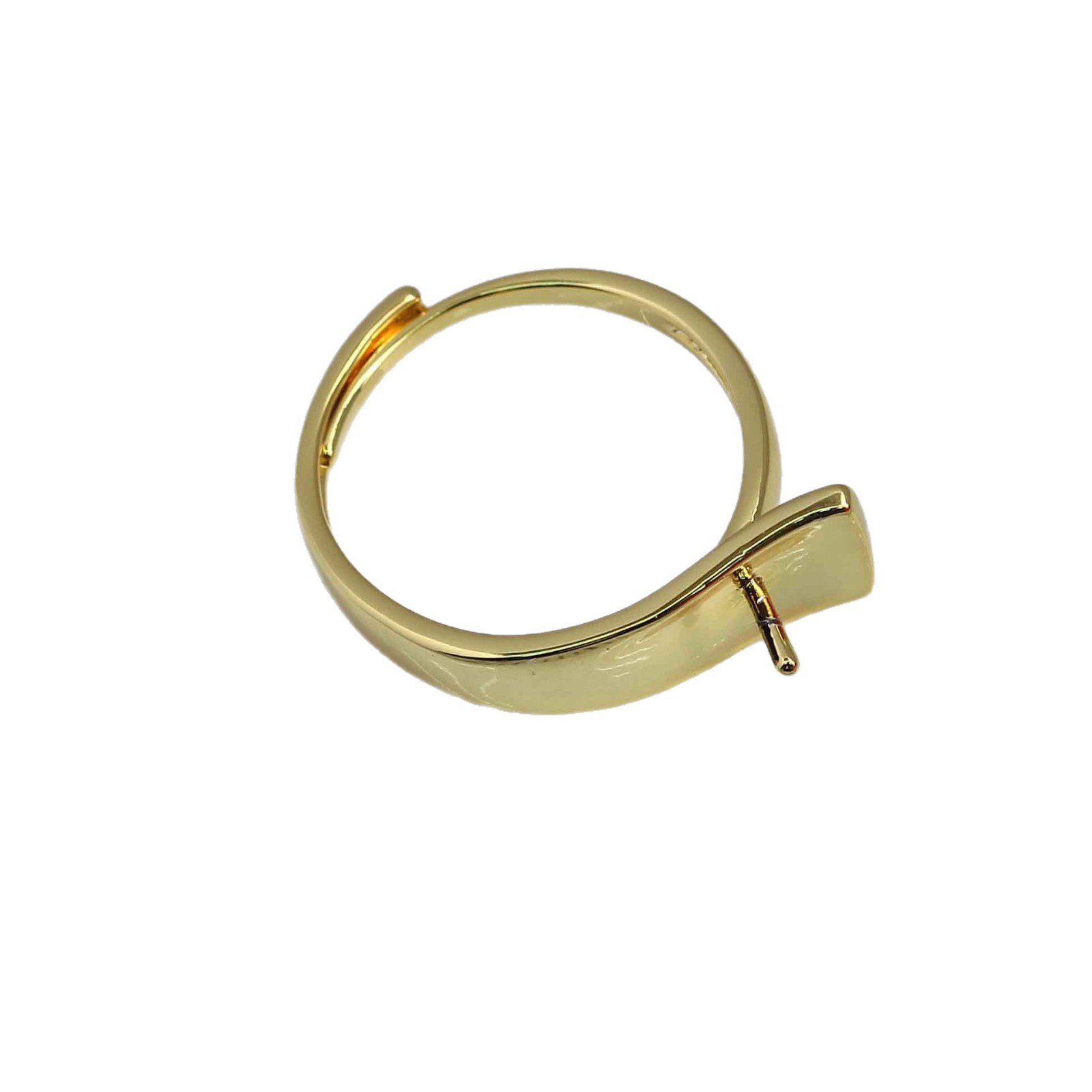 Ring Blank Adjustable - JZ215 Bague ajustable géométrique en cuivre