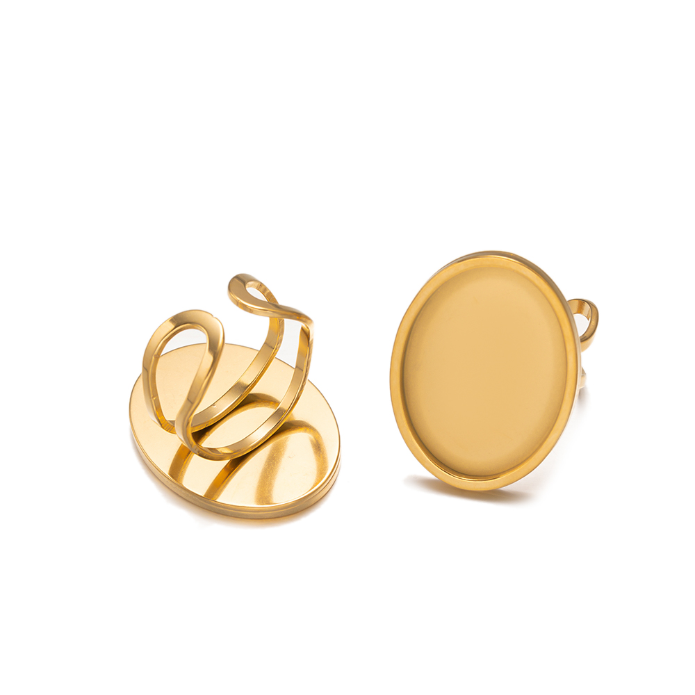 Anneau réglable vierge doré en - Ring Blank Adjustable avis et prix