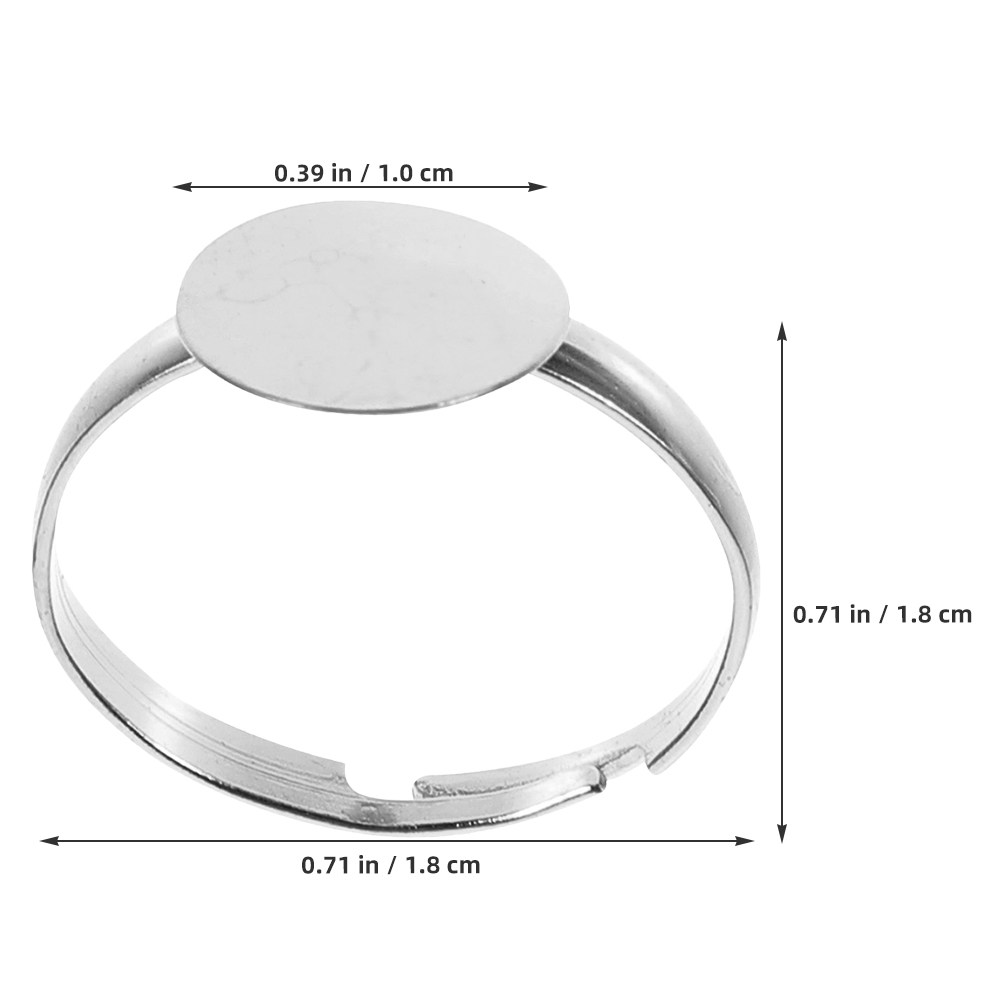 50 pièces de bases de bagues v - Ring Blank Adjustable avis et prix