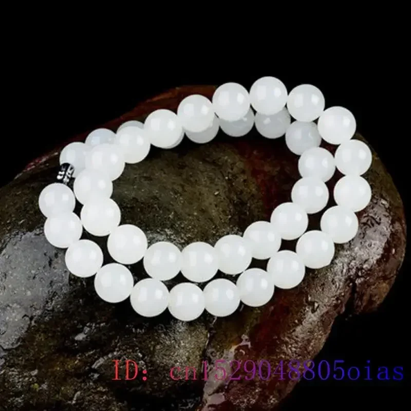 Collier de perles de Jade blan - Jewelry Making With Stones avis et prix
