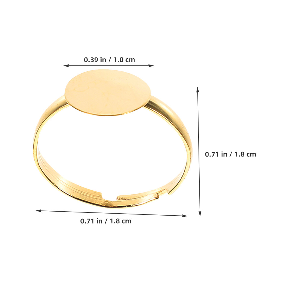 50 pièces, bagues vierges régl - Ring Blank Adjustable avis et prix
