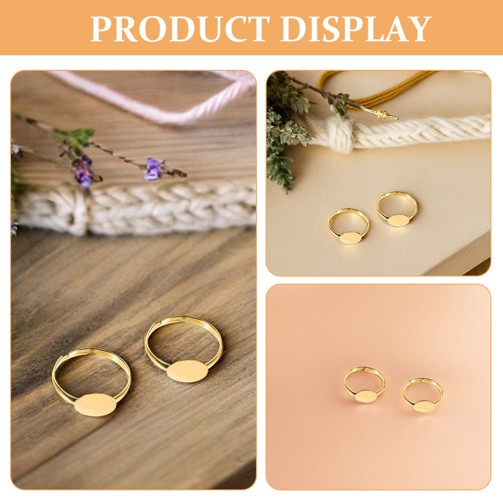 50 pièces, bagues vierges régl - Ring Blank Adjustable avis et prix