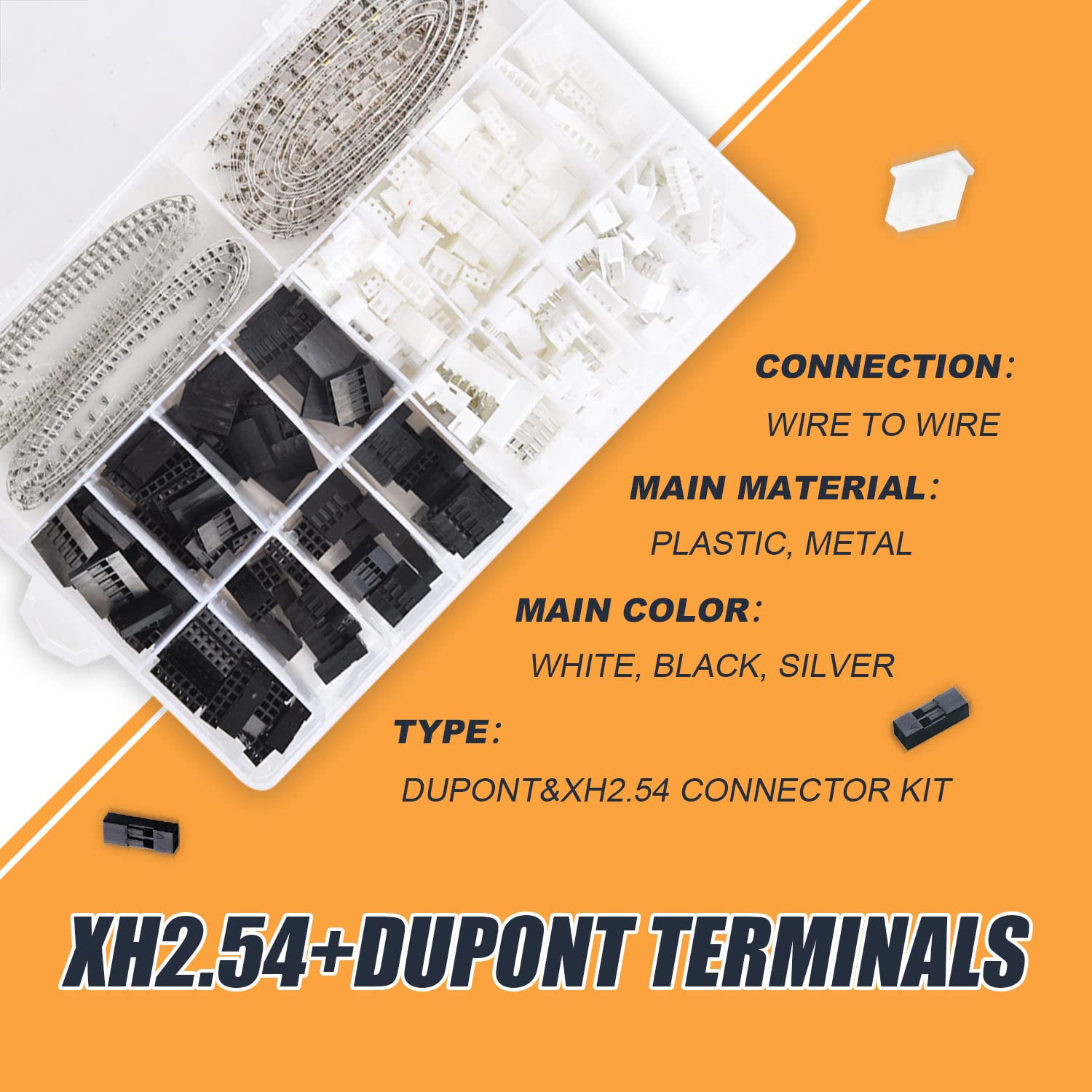 1080 pièces Dupont/JST-XH poli - Head Pin Assorted avis et prix