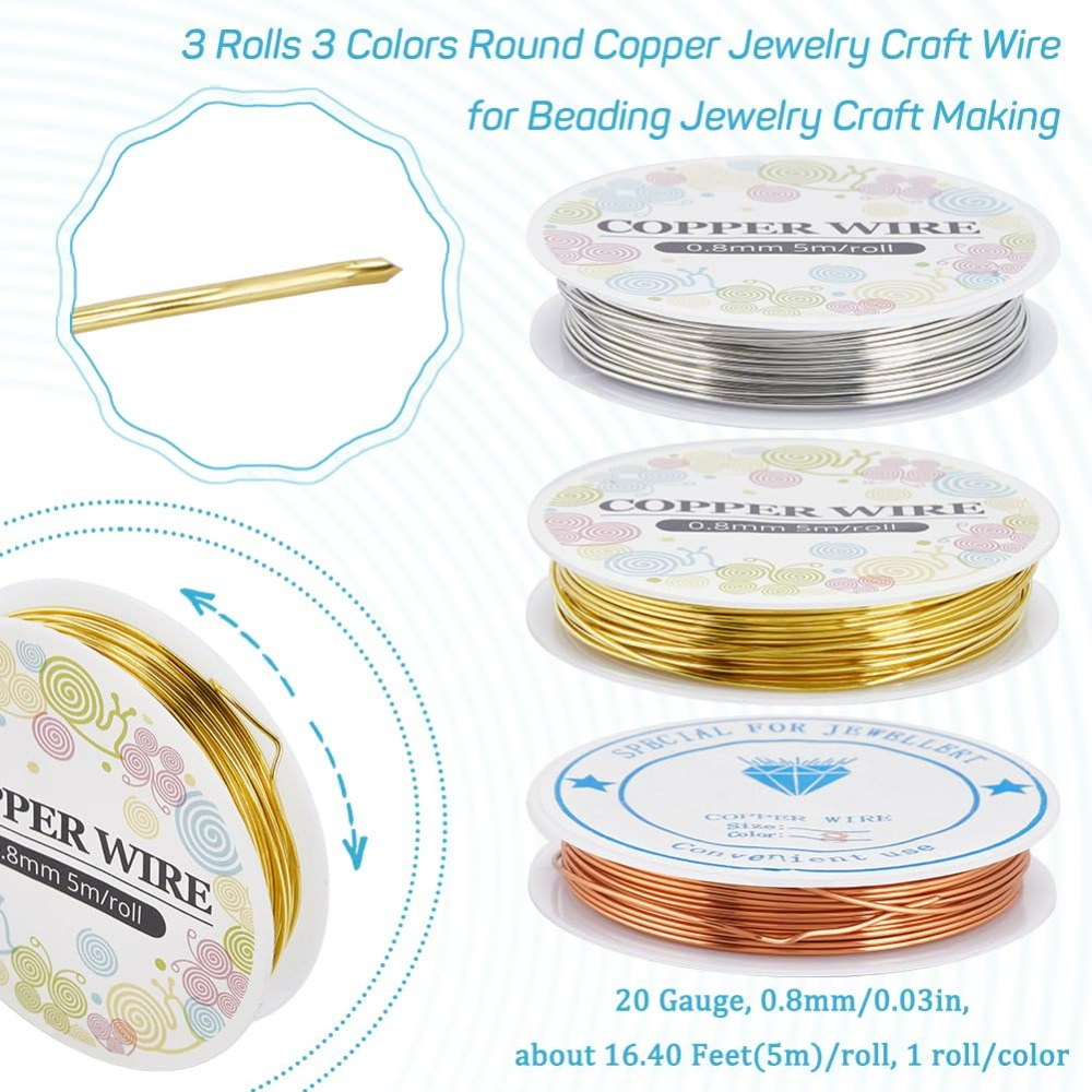 Fil de cuivre pur pour bijoux  - Jewelry Making With Copper Wire avis et prix