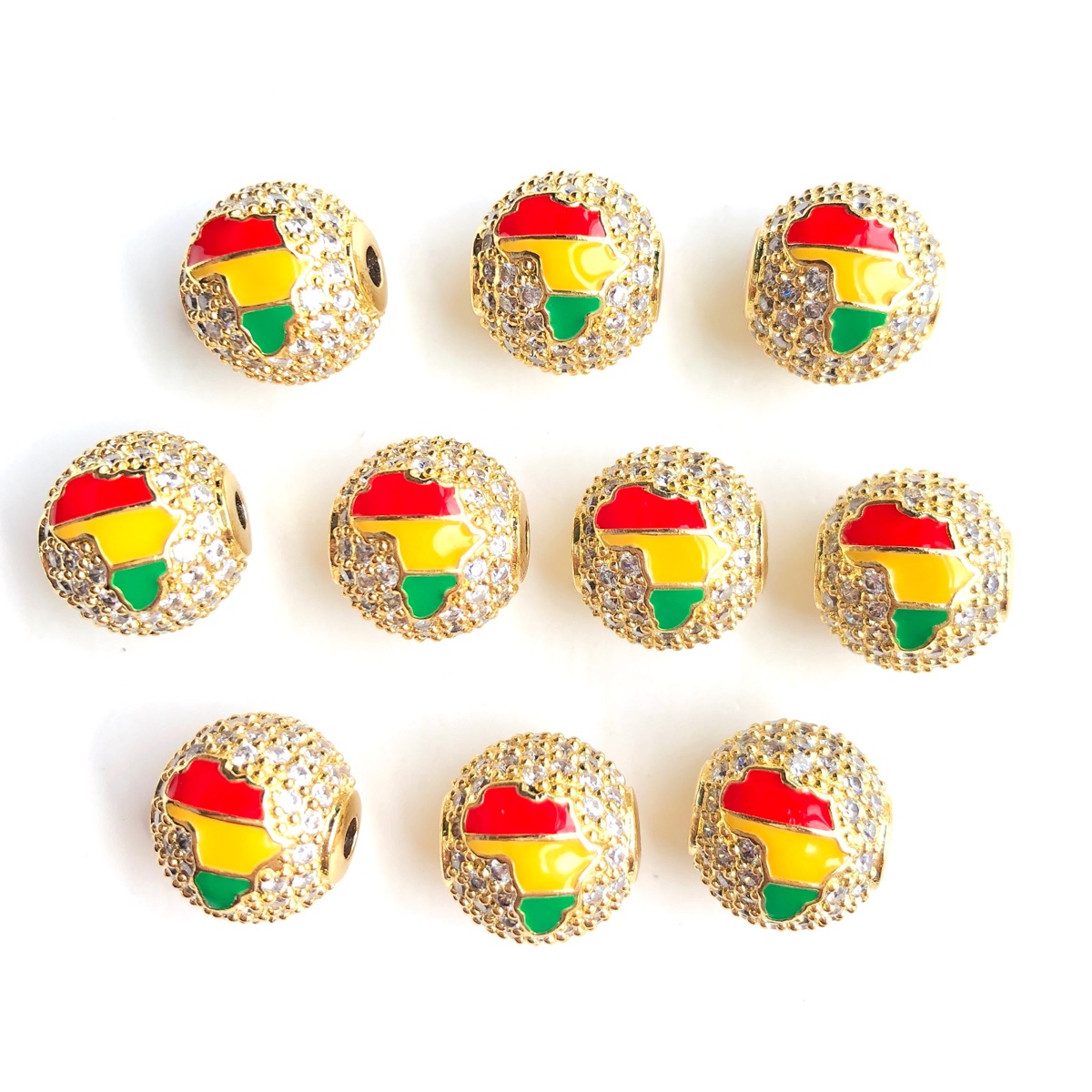 6 pièces de perles intercalair - Jewelry Making History avis et prix
