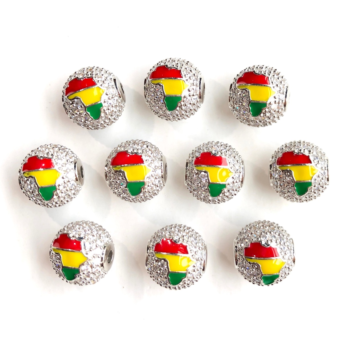 6 pièces de perles intercalair - Jewelry Making History avis et prix
