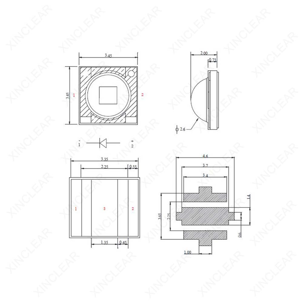 Puce LED SMD3535 1W 3W, blanc  - Jewelry Making Board avis et prix