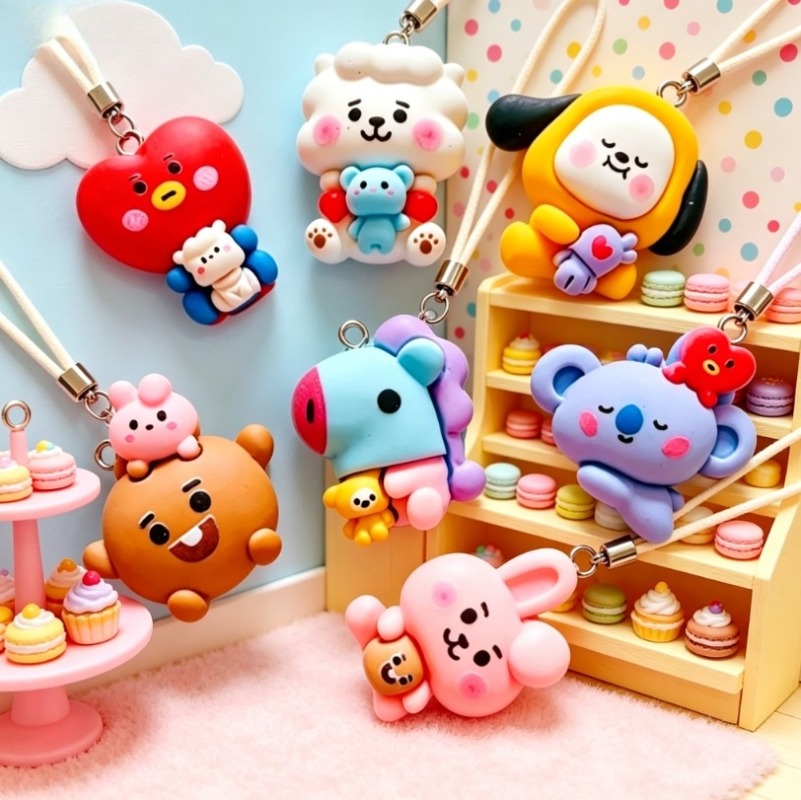 Breloques en résine BT21, 7 pi - Jewelry Making Charms avis et prix