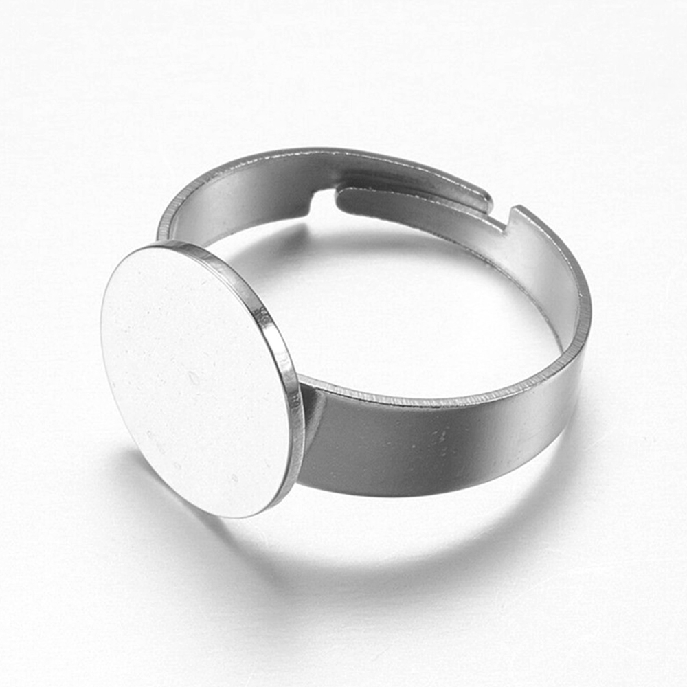 10 Pièces Anneaux en Acier Ino - Ring Blank Adjustable avis et prix
