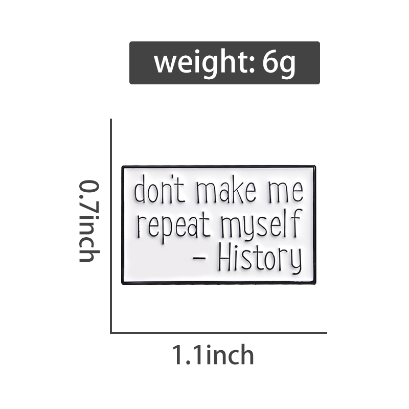 Broches en émail avec citation - Jewelry Making History avis et prix