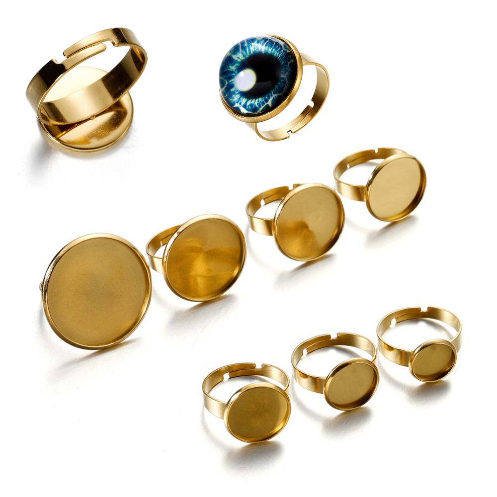 10 pièces de bases de bague aj - Ring Blank Adjustable avis et prix